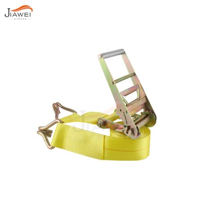 Heavy duty 7500kg 7.5t 16200lbs ratchet tie down with J hooks