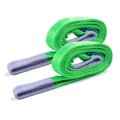 7:1 60mm 2Ton Green Polyester Webbing Sling 5meter Lifting+Sling Wire Rope Lifting Loop