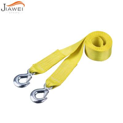 2" 2T Car accessories custom Tow Strap polyester webbing towing with forged hook