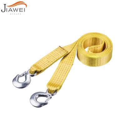 Custom Car Accessories Towing Strap Racing Polyester Webbing Towing With Eye Hook