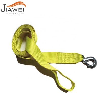 OEM Polyester tow strap with single hook tie down straps