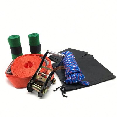 slack Kit for Adults and Kits 15M Balance Line fitas de obstacle course set 3T Polyester Versatile Slackline