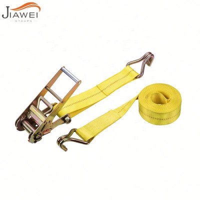 75mm/100mm 15000LBS ratchet tie down straps with double J hook