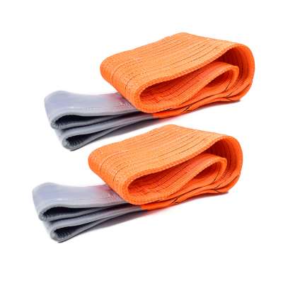 7:1 300mm 10 Ton Orange Lifting Slings Round Belt Polyester Flat Webbing Sling